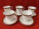 10-pc Royal Worcester Howard Ruby Cup And Saucer Set, Made In England, A1848