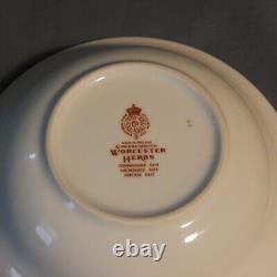 11 Pc Lot Royal WORCESTER Set HERBS Dinner Plates Bread Side Bowls