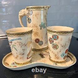 1875 Lovely vintage Royal Worcester Aesthetic Lemonade / Water set Japonism