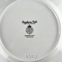 18pc Royal Worcester Evesham Vale Green Rim, Dinner&Salad Plates Soup Bowls Teap