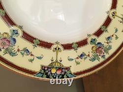 1930s Antique Royal Worcester Orlando China Dinner Plates Set of 8