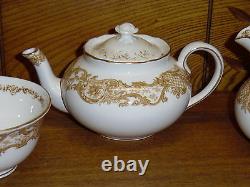 1930s Royal Worcester Tea Set Teapot Creamer Sugar The Dorchester Hotel