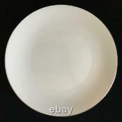 25 PC Royal Worcester SNOW White Z2699/2 Platinum Trim Place Settings for 5