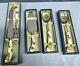 5pc Royal Worcester Evesham Gold Porcelain Handle Carving Setcake Serverspoons