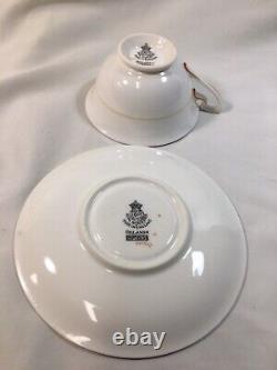 (6) c. 1927 Royal Worcester'Orlando' Blue Band CUP & SAUCER SETS RdN716134