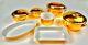 7 PC Royal Worcester Gold Lustre Vintage Porcelain Serving Set