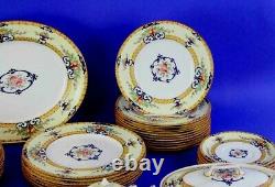 8 pc Serving SET Accessories Antique Royal Worcester Cordova Yellow Border NICE