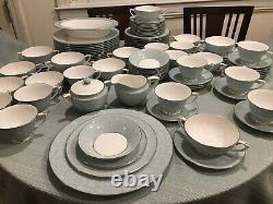 98 Piece Royal Worcester SERENADE 12 Place SETTINGS Dinnerware Plates Bowls Cups
