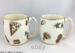 Antique 1880 Royal Worcester Aesthetic Movement Cider Drinking Set Pitcher Mugs