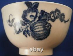 Antique 18thC Worcester Porcelain Fruit & Wreath Cup & Saucer Porzellan Tasse