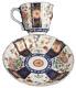 Antique 18thC Worcester Porcelain Kakiemon Cup & Saucer Imari English England #3
