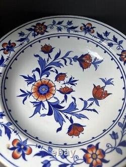 Antique 19th century Royal Worcester Floral Plates. Set of 5