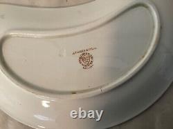 Antique A. T. Wiley & Co. Ltd Royal China Worcester Crescent Plates Set/4