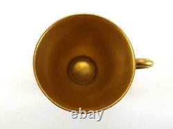 Antique Coffee Cup & Saucer By Royal Worcester Dating 1912/fruit Painted /signed