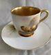 Antique Demitasse Royal Worcester Decorated With Sheep In Pasture Cup& Saucer