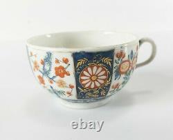 Antique English Royal Worcester Porcelain Teacup & Saucer Rich Queen Pattern