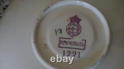 Antique Royal Worcester Blush Ivory Demitasse Cup & Saucer 1221 ca 1889, England