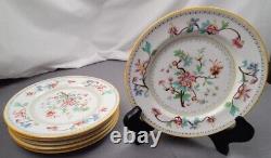 Antique Royal Worcester Bread & Butter Plates Set of 6 Made for Loeb Hermanos