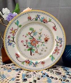 Antique Royal Worcester Bread & Butter Plates Set of 6 Made for Loeb Hermanos