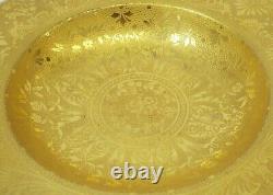 Antique Royal Worcester GOLD ENCRUSTED Set of 12 Rimmed Soup Bowls EXCELLENT