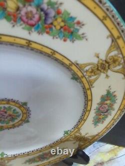 Antique Royal Worcester Marjorie English Yellow China Set Setting For 4
