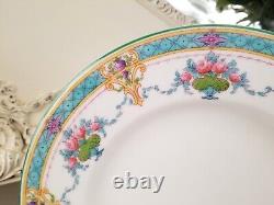 Antique Royal Worcester Marlowe 10 1/2 Dinner Plates Set of 12 Rare 1891