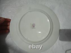 Antique Royal Worcester Set Of 12 Luncheon Plates, Each 9 Wide, Raised Enamel