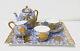 Antique Royal Worcester Tete-a-tete 2 Person Tea Set with Tray Free Shipping