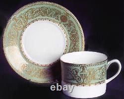 Balmoral Green Royal Worcester 5 Piece Place Setting NEW NEVER USED Made England