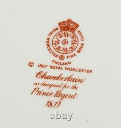 Beautiful 1967 Royal Worcester Chamberlains Prince Regent 22 Piece Coffee Set