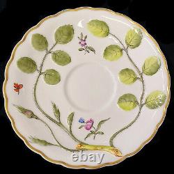 Blind Earl by Royal Worcester Tea Cup & Saucer Set Raised Motif made in England