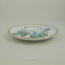 C1872 ROYAL WORCESTER Vitreous Hand Painted Set of 5 Strawberry Serving Plates