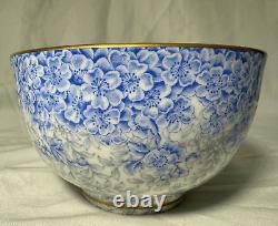 C1880 Royal Worcester Blue Chintz'Lazy Susan' TEA SET W2297 Collamore & Co NY