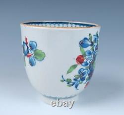 Dr Wall Worcester Crescent Mark Gilded Fruit Cup Saucer Antique Porcelain Royal