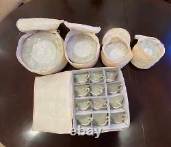 Estate Sale 1951 Service for 12 Royal Worcester Embassy Green Bone China Set