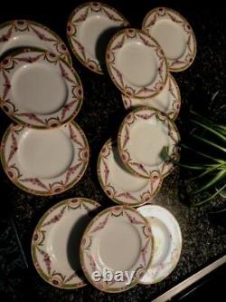 Exquisite Set/ 12 Royal Worcester Dessert/salad Plates! Pristine! , Apple Green