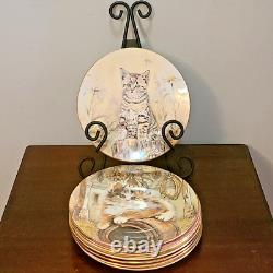 Full Set 8 Kitten Classics Plate Series Royal Worcester The Hamilton Collection