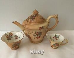 Grainger & Co Royal China Works Worcester Three Piece Tea Set Dated 1901