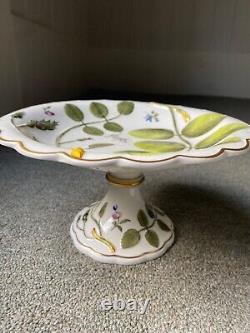 Group of three ROYAL WORCESTER BLIND EARL footed dish covered sugar oval bowl