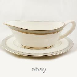 HOWARD GREY PLATINUM Royal Worcester 5 Piece Place Setting NEW NEVER USED