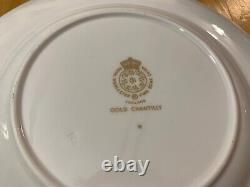 LOT Vintage Royal Worcester Gold Chantilly Bone China Set 29 Pieces