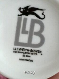 Laurence Llewelyn Bowen LLB Royal Worcester Bone China Mugs Set X5 Bebe Arabesqu
