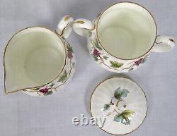 Lot 38 Royal Worcester Bacchanal Bone China Tea Set Cup Saucer Plate Cream Sugar