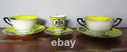 Massive Art Deco ROYAL WORCESTER Armorial China Set with Chinese Design c. 1919