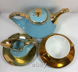 Mid Century Modern Teapot Set With Teapot England Porcelain Royal Worcester