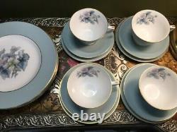 Mint 16 Piece 4 Place Setting Royal Worcester Woodland Afternoon Tea Set