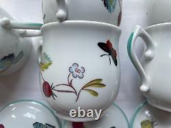 NEW 6 ps Royal Worcester Strawberry Fair Oven-to-Table Porcelain Pot De Creme