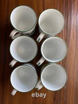 NOS Royal Worcester England Worcester Herbs Fine Porcelain 11 Pc. Coffee Set