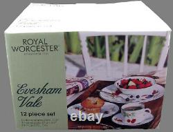 New Old Stock Royal Worcester Evesham Vale 12 Piece Set