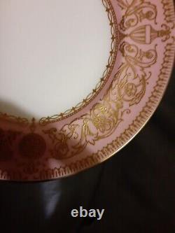 New Set Of 4 Royal Worcester Balmoral Pink Bread Plates 6 1/8 D